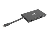 EATON TRIPPLITE USB-C Dock 4K HDMI VGA USB 3.2 Gen 1 USB-A/C Hub GbEemory Card 100W PD Charging