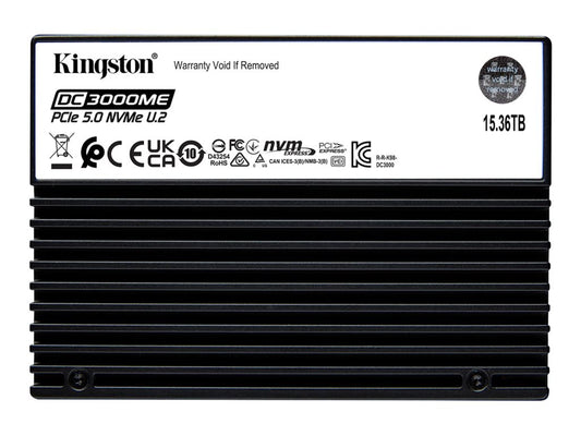 KINGSTON 15.36To DC3000ME U.2 PCIe 5.0 NVMe TCG Opal Enterprise SSD