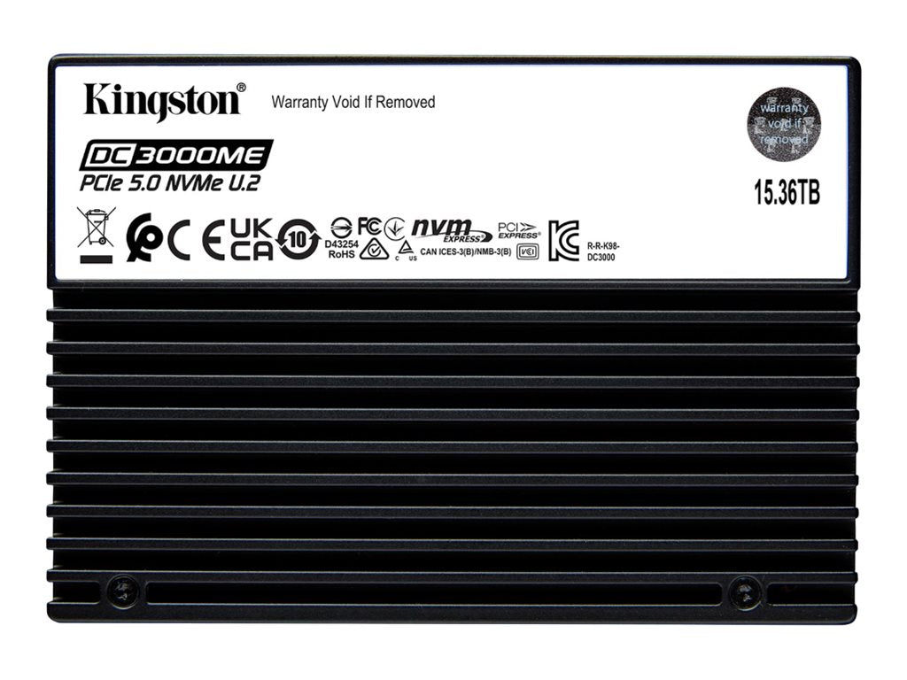 KINGSTON 15.36To DC3000ME U.2 PCIe 5.0 NVMe TCG Opal Enterprise SSD