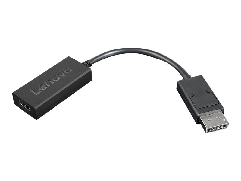 LENOVO - Adaptateur vidéo - DisplayPort mâle pour HDMI femelle - 22.5 cm - noir - support 4K