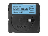 BROTHER 12MM BTAGL31 Ribbon Black on Light Blue