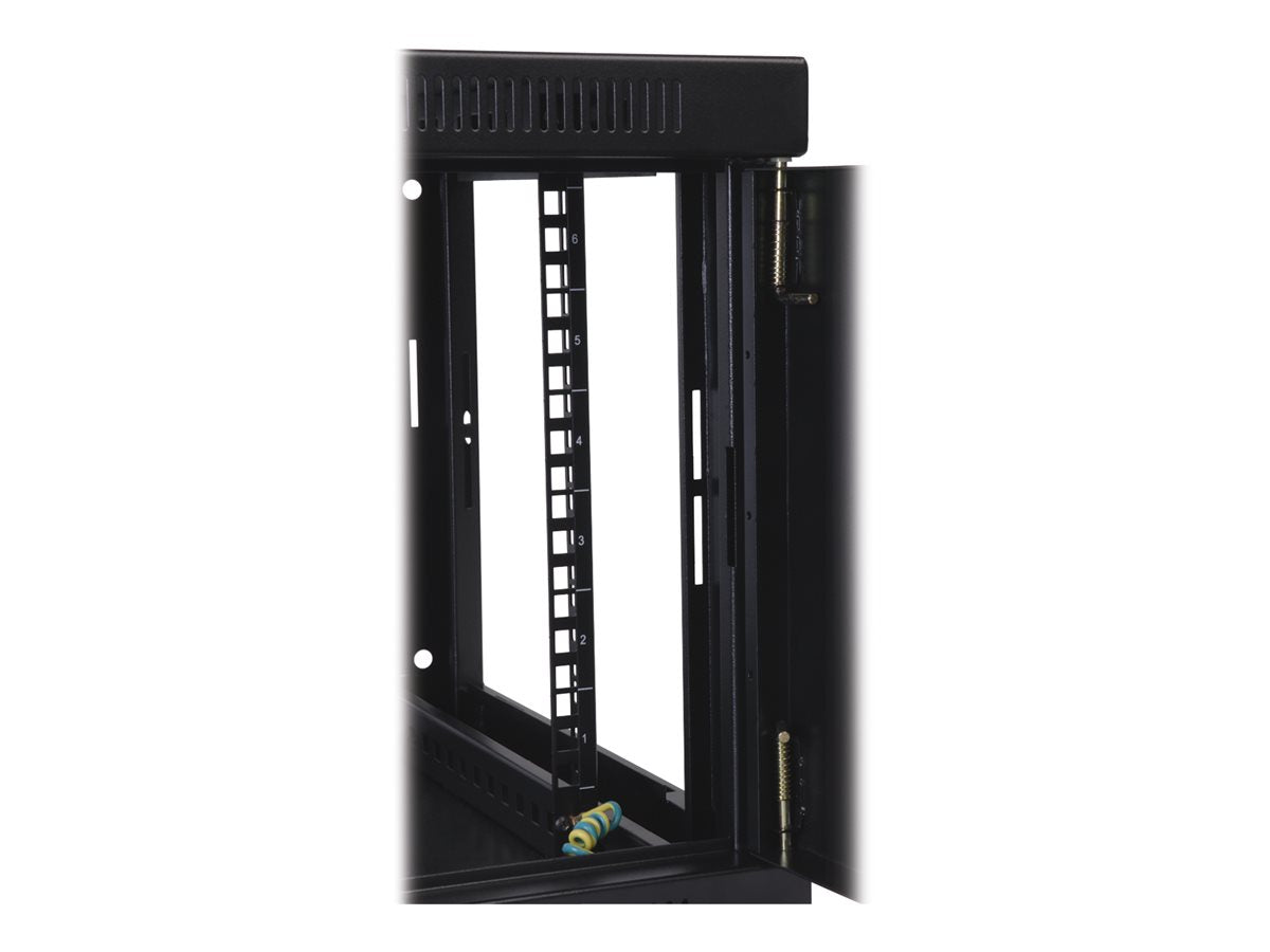 EATON TRIPPLITE 9U Wall Mount Rack Enclosure Server Cabinet w/ Acrylic Glass Front Door Rack cabinet wall mountable Black 9U 19