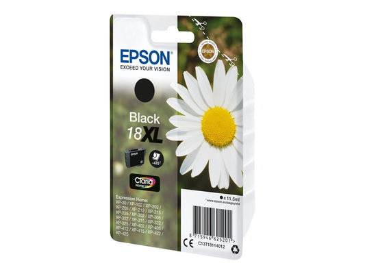 EPSON 4LB 18XL ink cartridge black high capacity 11.5ml 470 pages 1-pack RF-AM blister w/s