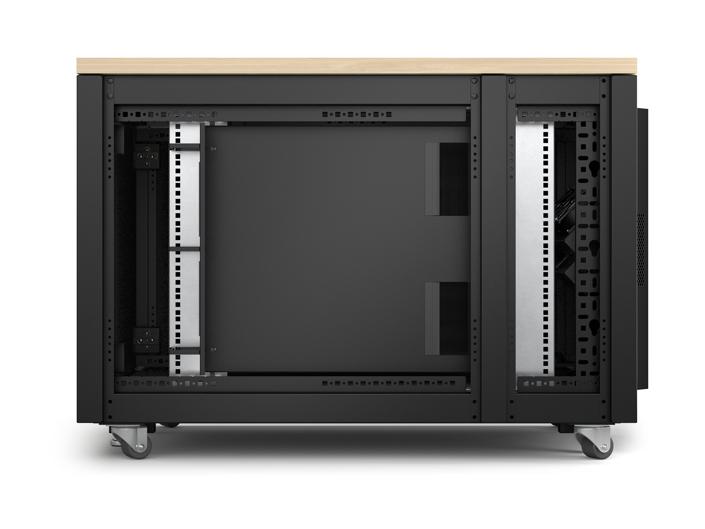 APC NetShelter Rack vertical soundproof AC 100-230V maple 12U 19 TAA Compliant
