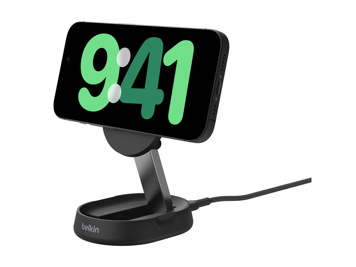 BELKIN PRO Convertible Qi2 15w Magnetic Charging Stand w/o PSU Black