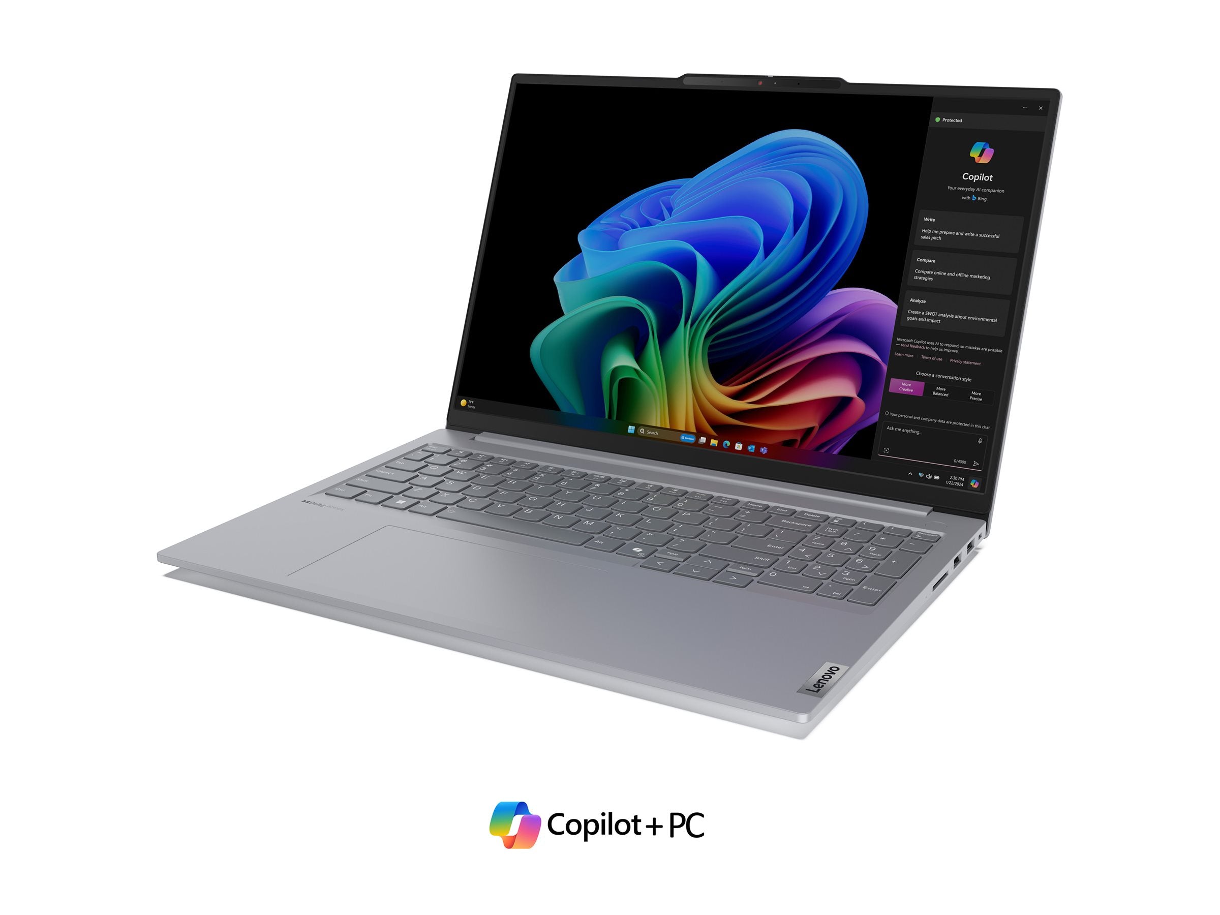 LENOVO ThinkBook 16 - G7 - 16p WUXGA - Qualcomm - Snapdragon X Plus - W11Home - 16GB RAM - 512Go SSD - 3YR sur site - Copilot+ PC