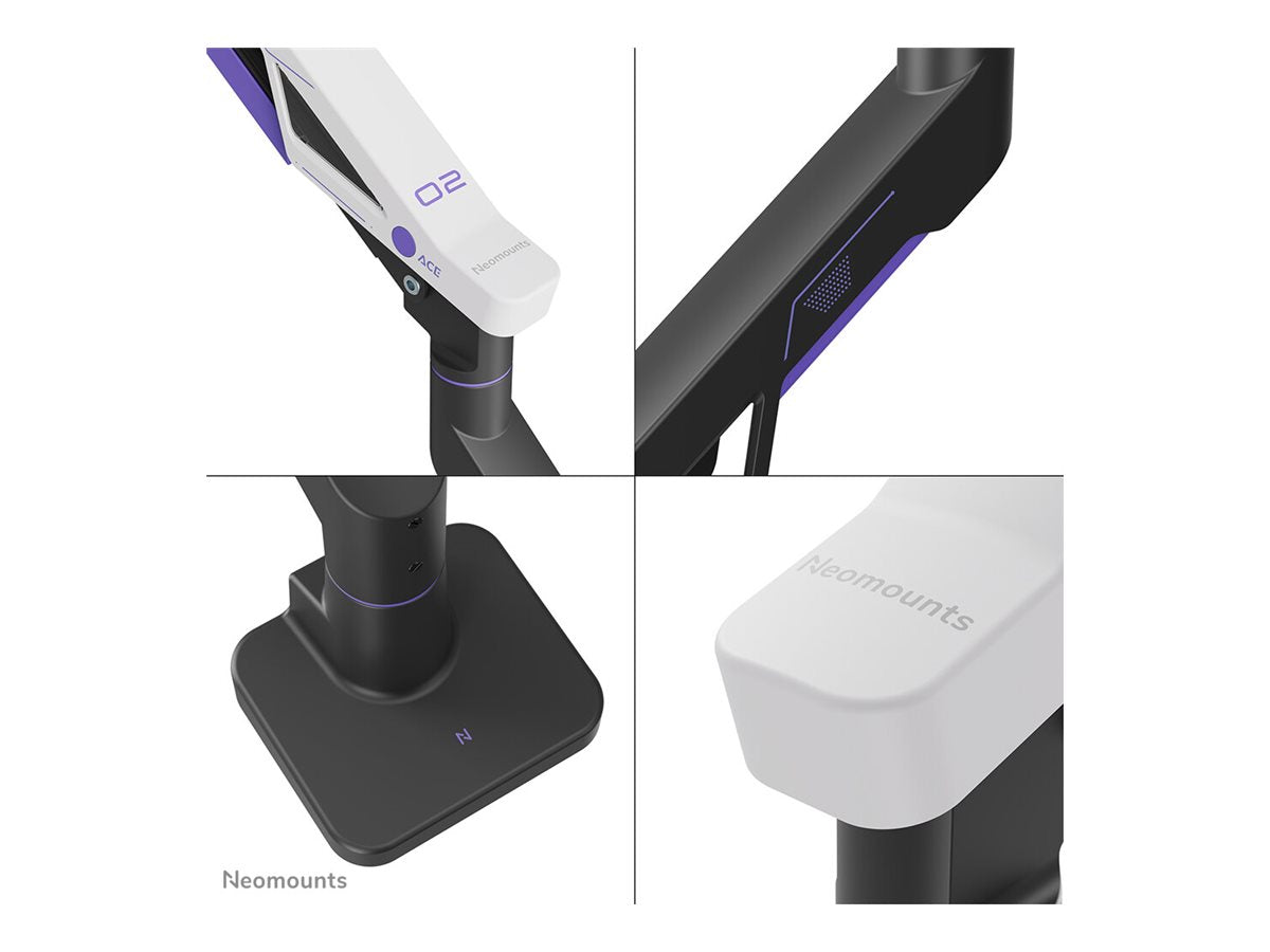 NEOMOUNTS ACE DS70-256BL1-Support à fixer gaming pour écran simple - 24-57" - 2-30 kg -ressort à gaz - arrêt à 180°- inclinaison