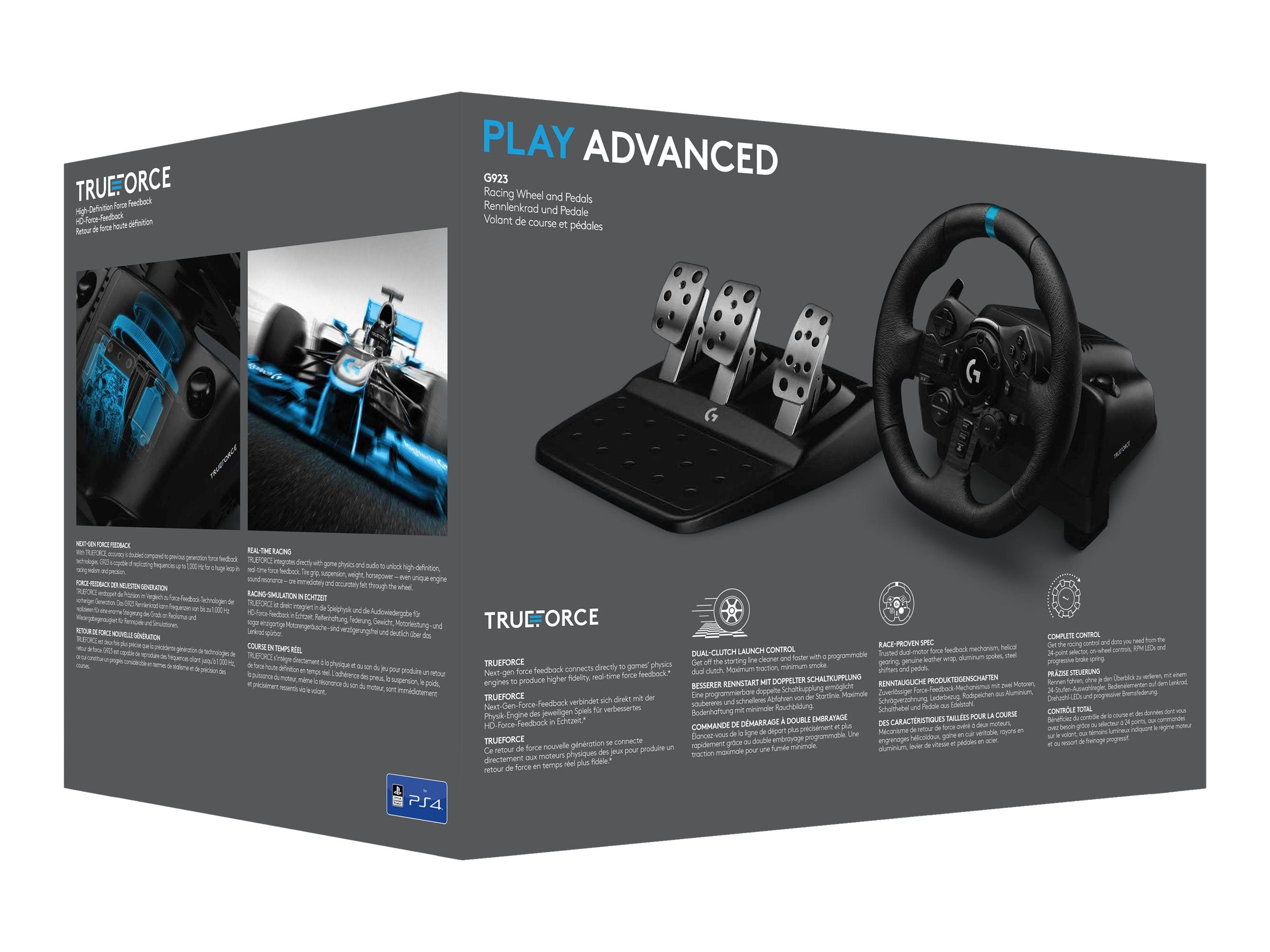 LOGITECH G923 Racing Wheel and Pedals for PS4 and PC - N/A - PLUGG - EMEA