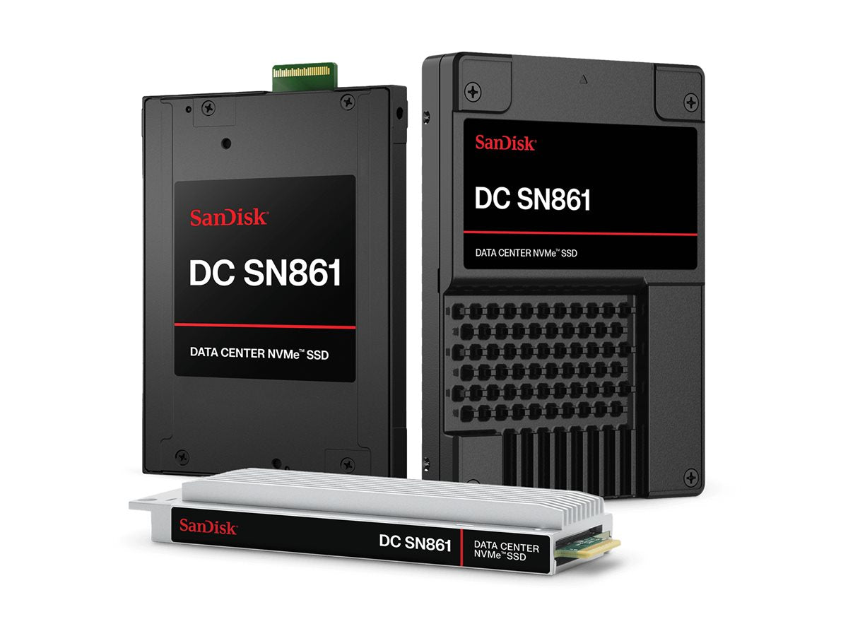 SANDISK Ultrastar DC SN861 NVMe SSD 3.84To PCIe Gen5x4 U.2 ISE