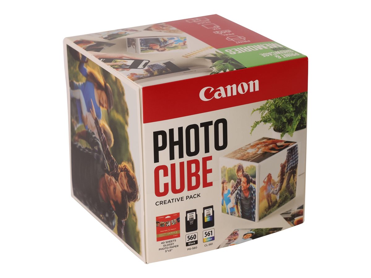 CANON PG-560/CL-561 Ink Cartridge Photo Cube Creative Pack White Green