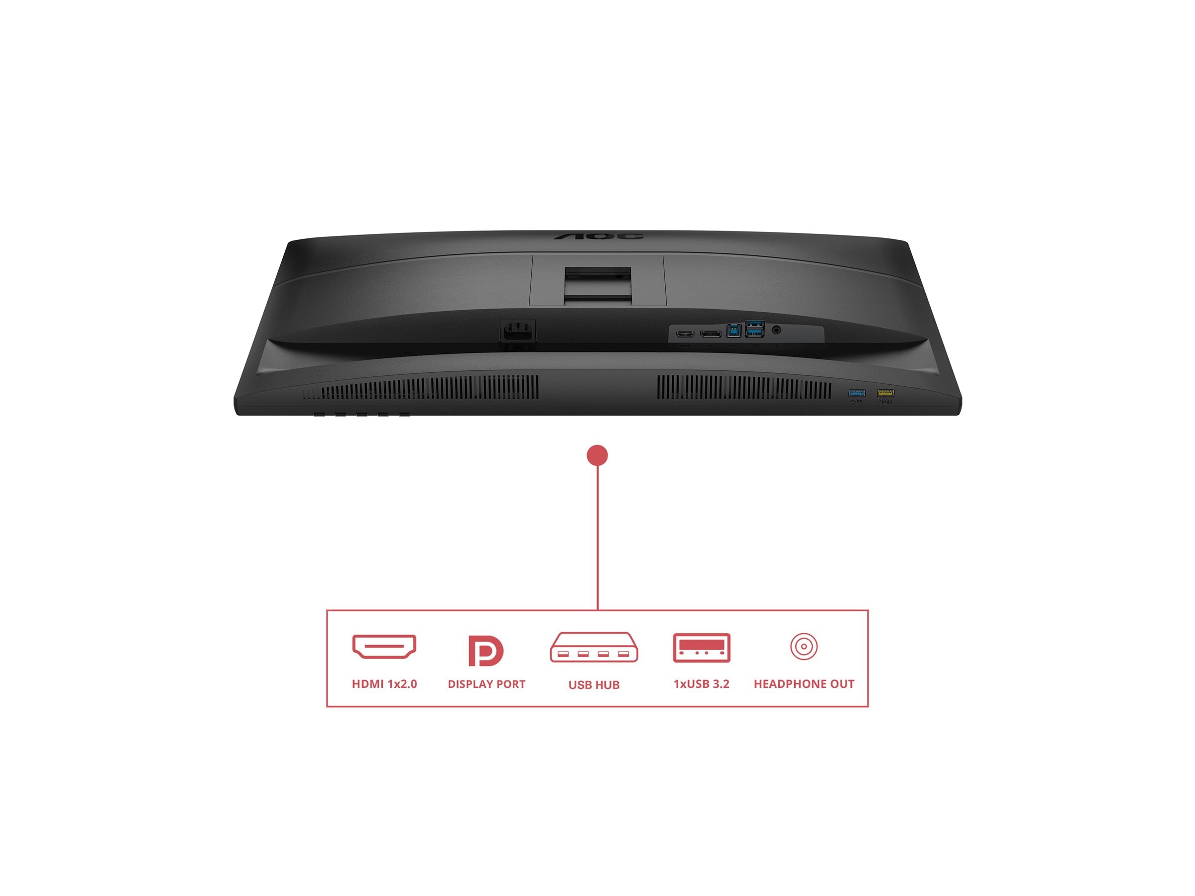 AOC Q27E4U 27p WQHD IPS 120Hz 4ms 350cd/m2 HDMI2.0 DP USB3.2 HUB USB Pivot Speakers