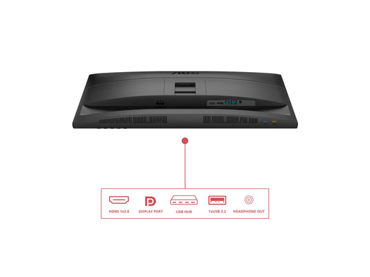 AOC Q27E4U 27p WQHD IPS 120Hz 4ms 350cd/m2 HDMI2.0 DP USB3.2 HUB USB Pivot Speakers