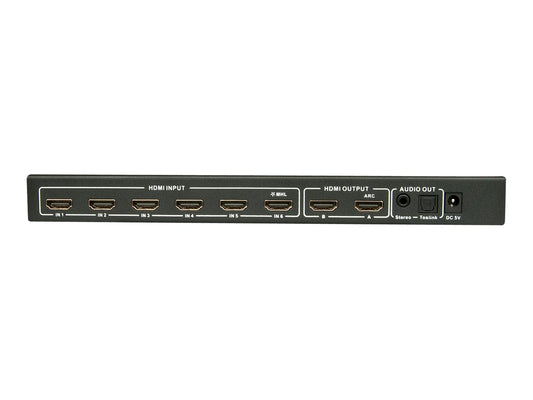 LINDY Switch Matrix HDMI 2.0 6x2 avec fonction PiP 10.2G