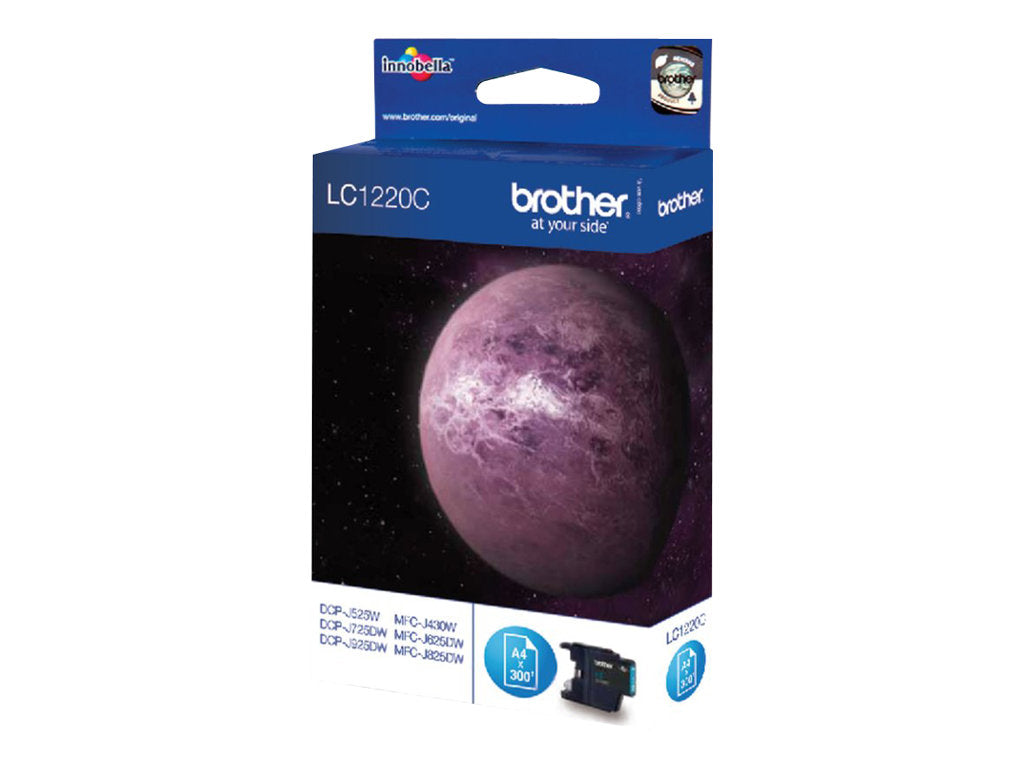 BROTHER LC-1220 cartouche d encre cyan capacité standard 300 pages pack de 1