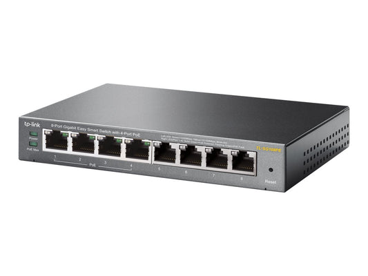 TP-LINK 8-Port Gigabit Desktop PoE Easy Smart Switch, 8 Gigabit RJ45 Ports inkl. 4 PoE Ports, 55W PoE Gesamtleistung