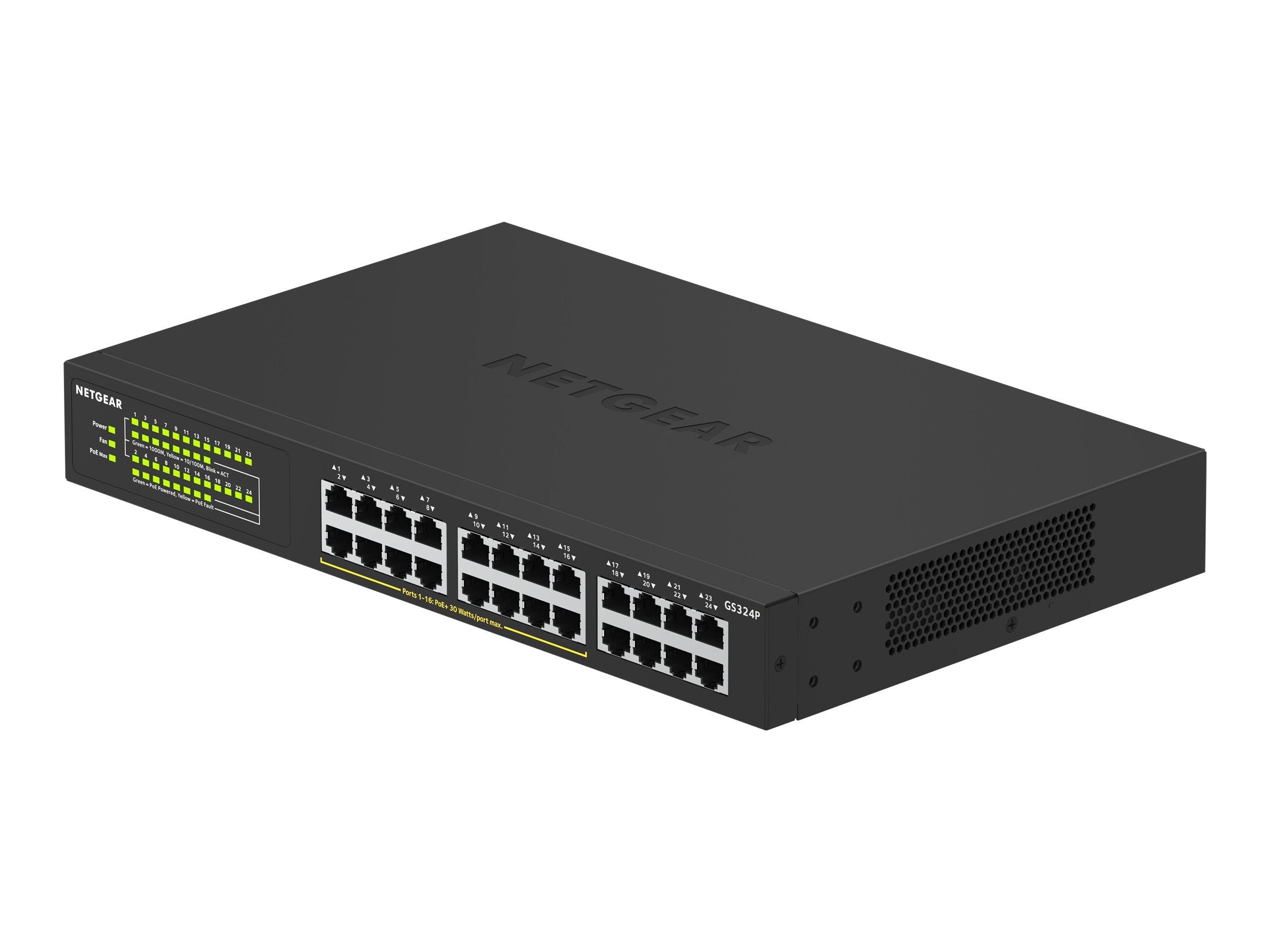 24-Port Gigabit Ethern Unmngd PoE+Swtch
