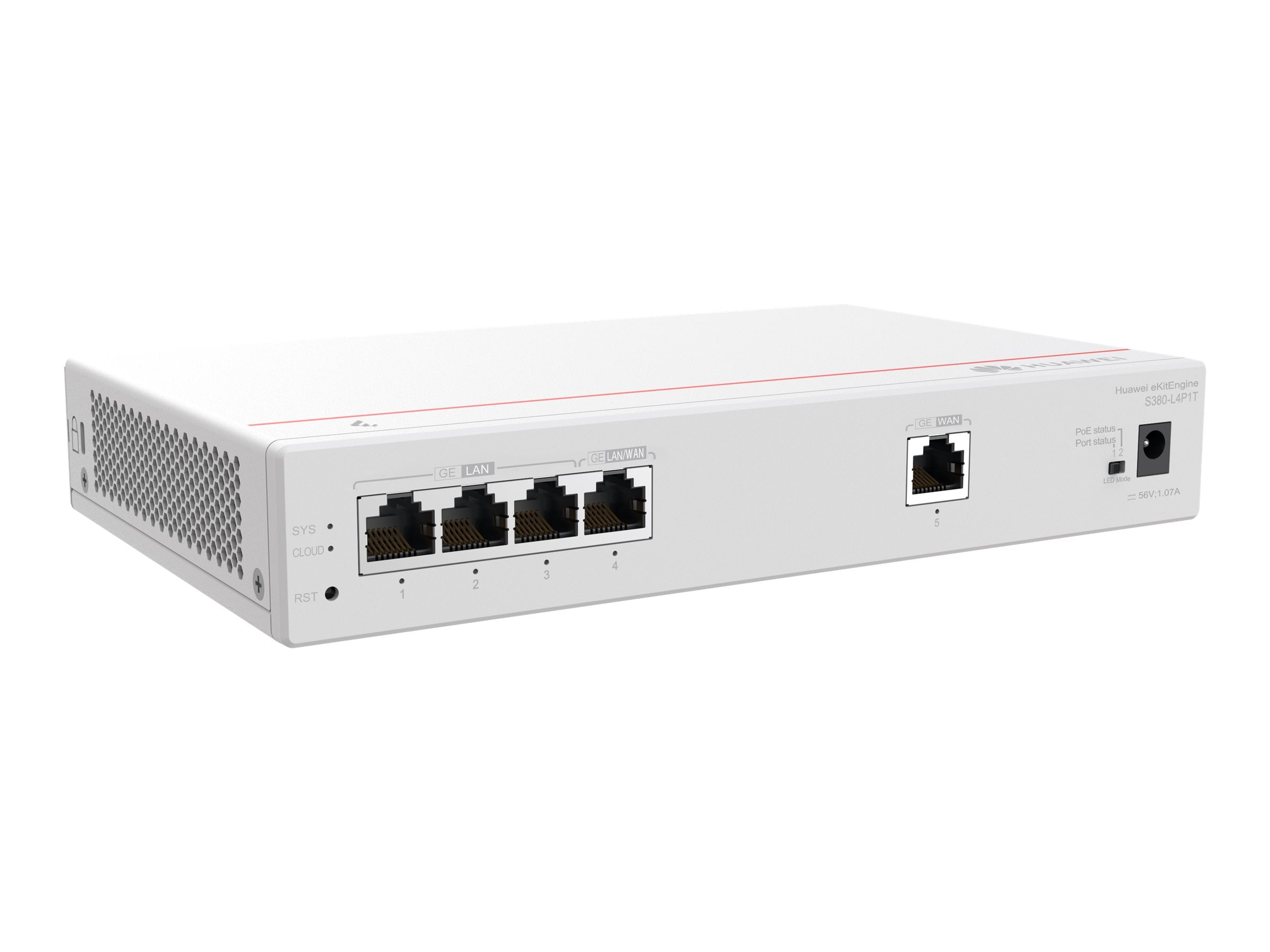 HUAWEI Router S380-L4P1T 1xGE WAN 4xGE LAN PoE+ 50W eKit Stock