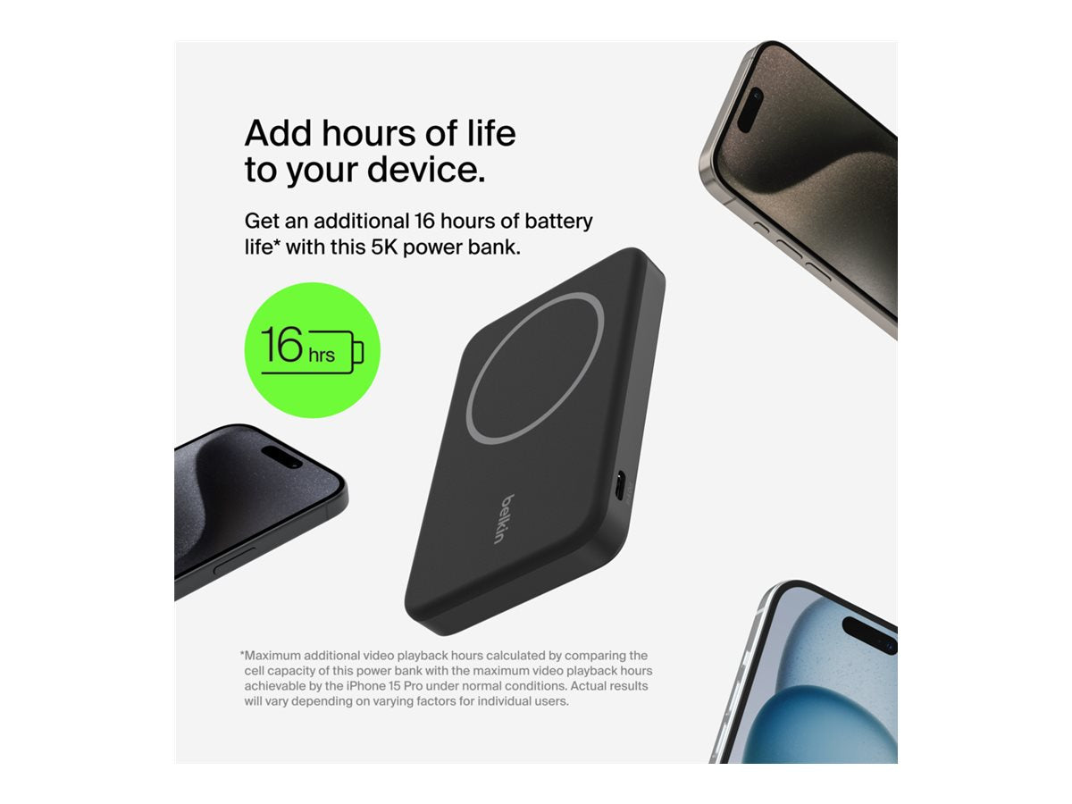BELKIN Powerbank 20000mAh 15 W USB-C et USB-A