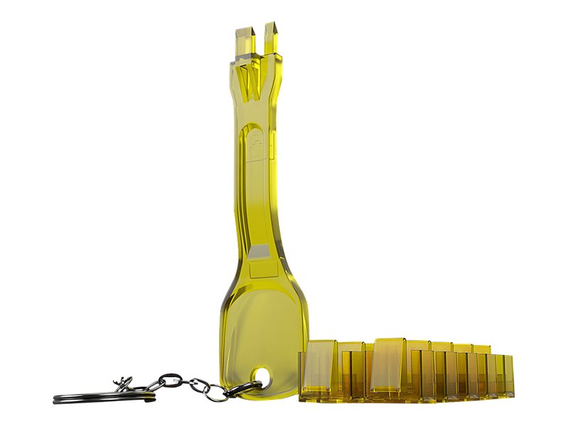 LINDY Verrous de ports RJ45 10 piÃ¨ces avec clÃ© jaune