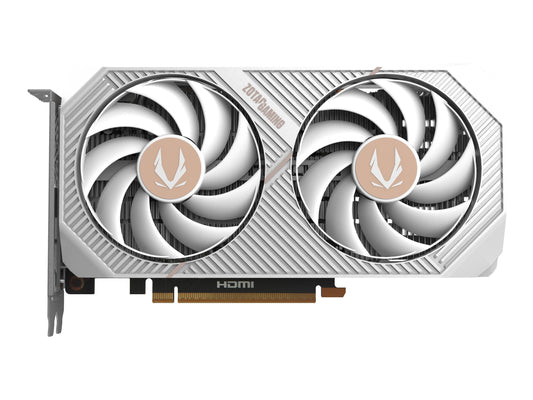 ZOTAC carte graphique Gaming GeForce RTX 5050 Twin Edge OC White Edition 8Go GDDR6 128 bit ATX HDMI 2.1b 3xDisplay Port 2.1b