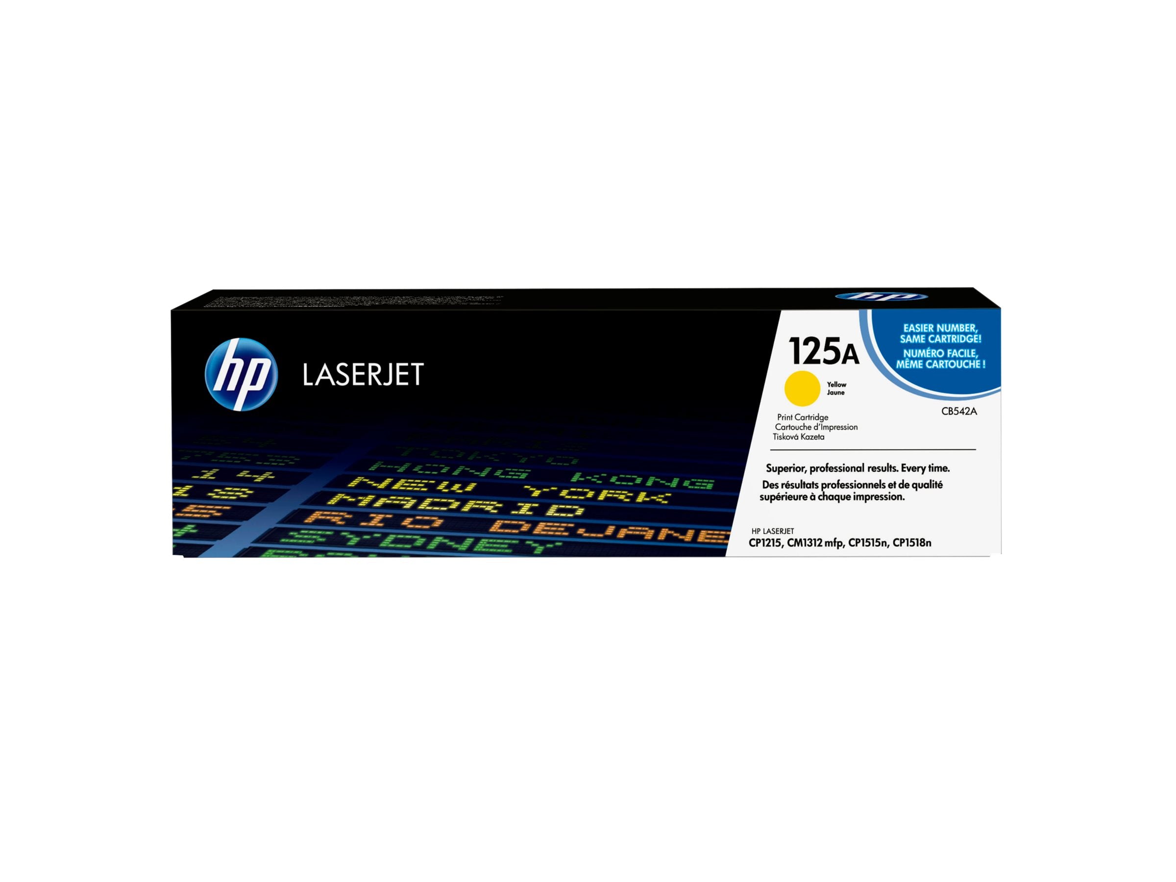 HP 125A original Colour LaserJet Toner cartridge CB542A yellow standard capacity 1.400 pages 1-pack