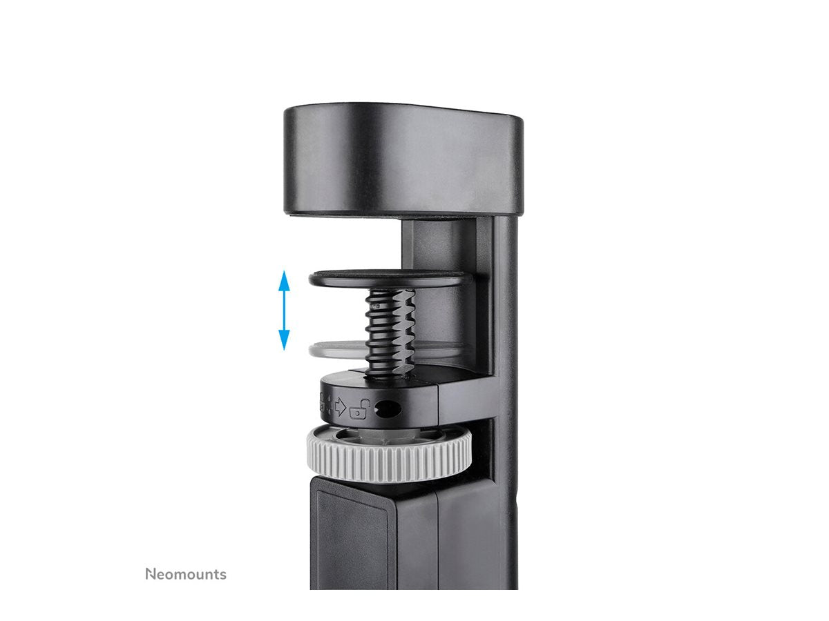 NEOMOUNTS VOLT Desk Clamp socket with Quick-charge USB Ports clamp 0-50mm 3x type-F 230V 1x USB-A 18W 2x USB-C 20W