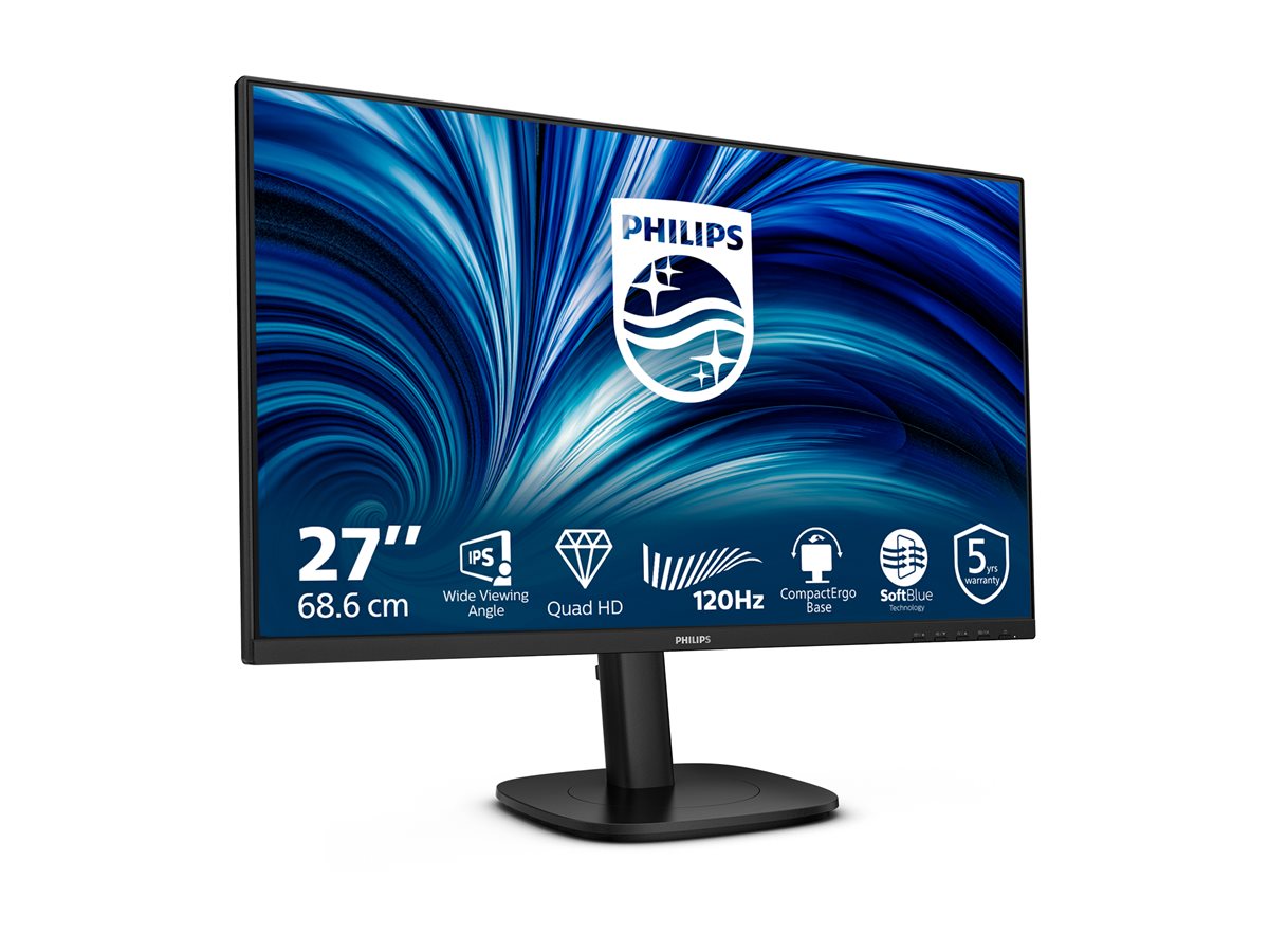 PHILIPS 27p 2560x1440 120Hz IPS Flat H/A 150 MM TUV EyeSafe certified USB HUB SPEAKERS DPx1 HDMIx2 350cd/m2 TCO 10