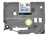 BROTHER P-TOUCH TZE-521 noir sur bleu 9mm