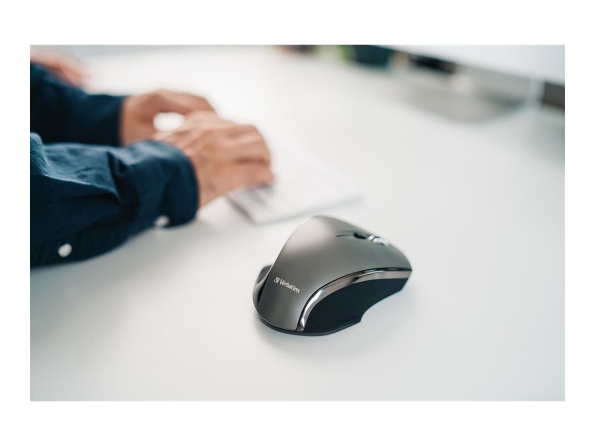 VERBATIM WIRELESS DESKTOP MOUSE DELUXE 8 BUTTON BLUE LED WCF (P)