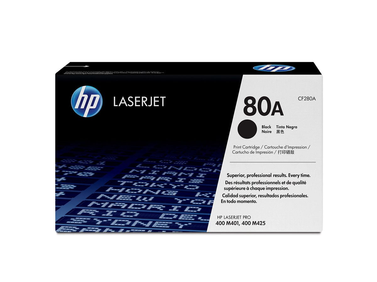 HP 80A original Toner cartridge CF280A black standard capacity 2.560 pages 1-pack