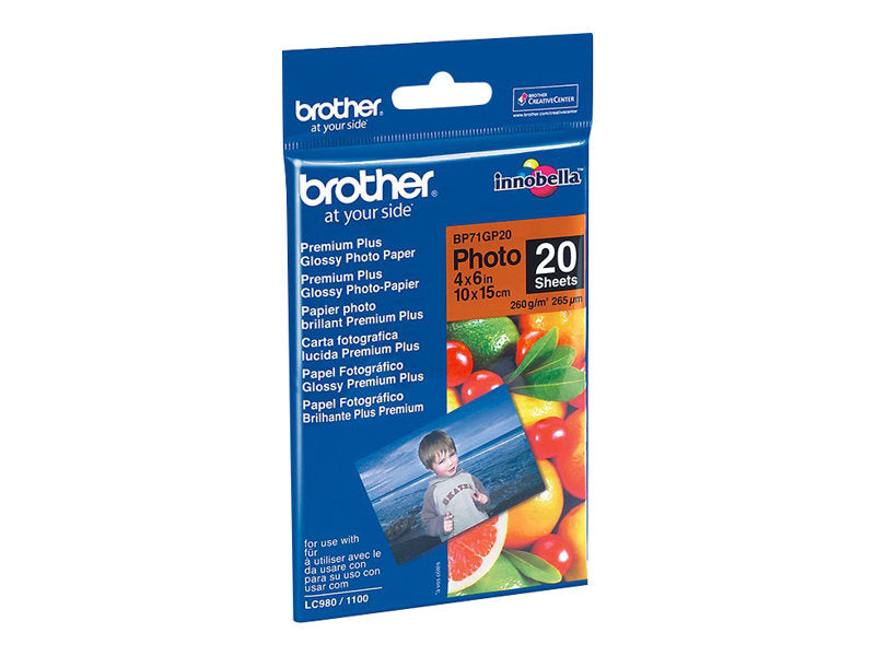 BROTHER Papier photo brillant 10x15 20 f