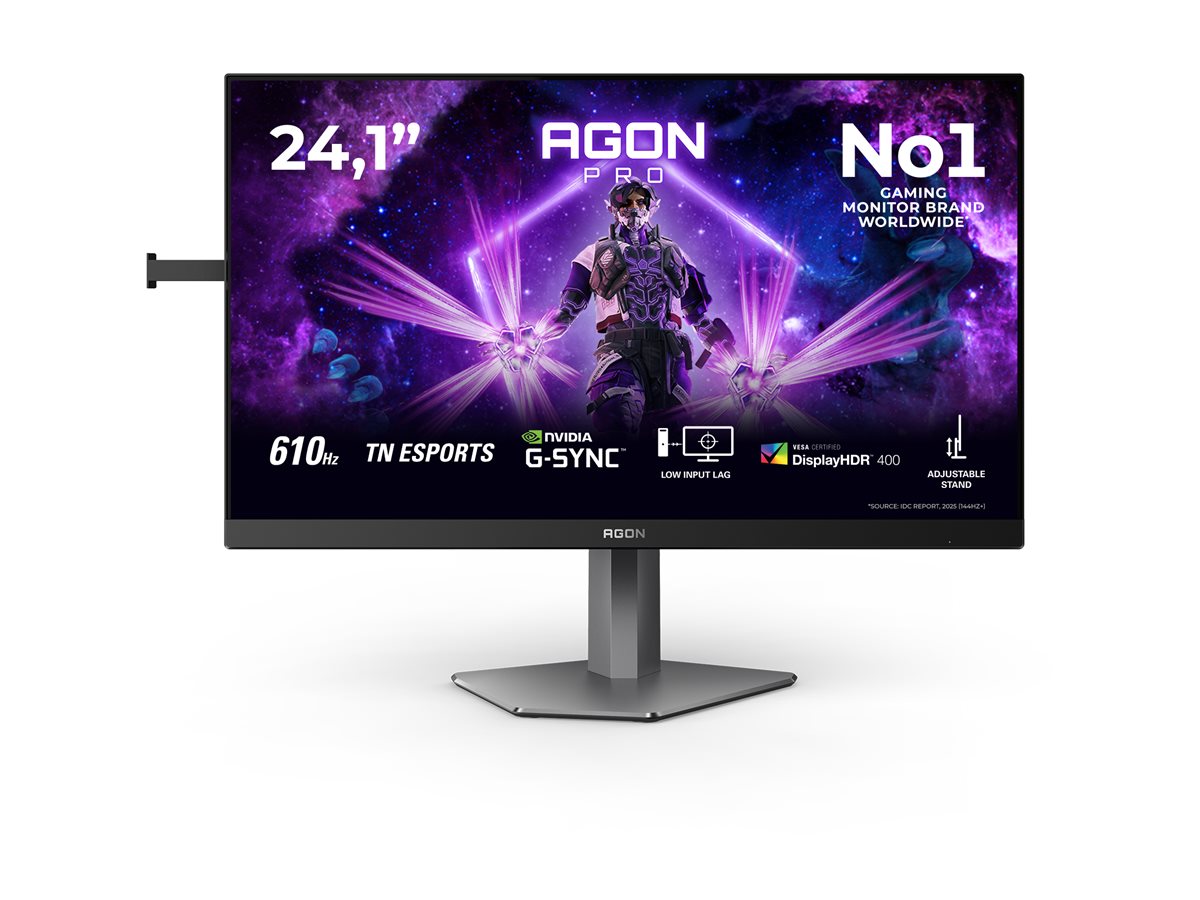 AOC AG246FK6 24.1p FHD Fast TN 610Hz 0.5ms 500cd/m2 HDMI2.1 DP USB 3.2 HUB USB PIVOT