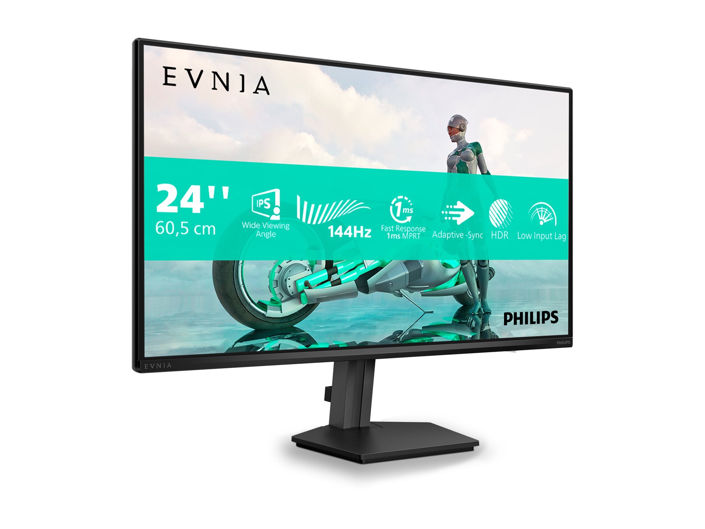 PHILIPS Evnia 3000 24M2N3200NF Ecran Gaming -24p- 1920 x 1080 FHD 144 Hz - IPS - 300cd/m² - 1500:1 - HDR10 - 0.5 ms-  HDMI, DP