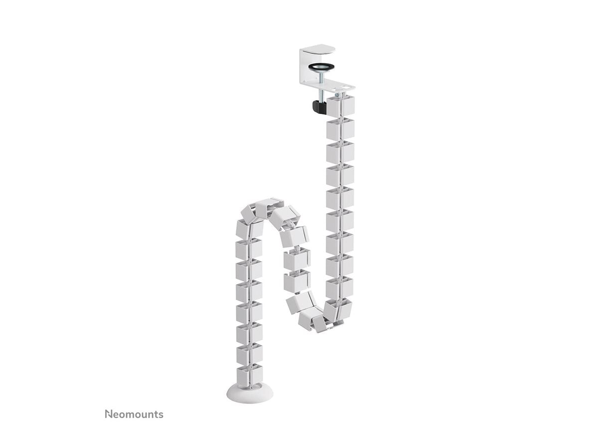 NEOMOUNTS Cable Spine Organizer for sit/stand desk frames clamp mounted white
