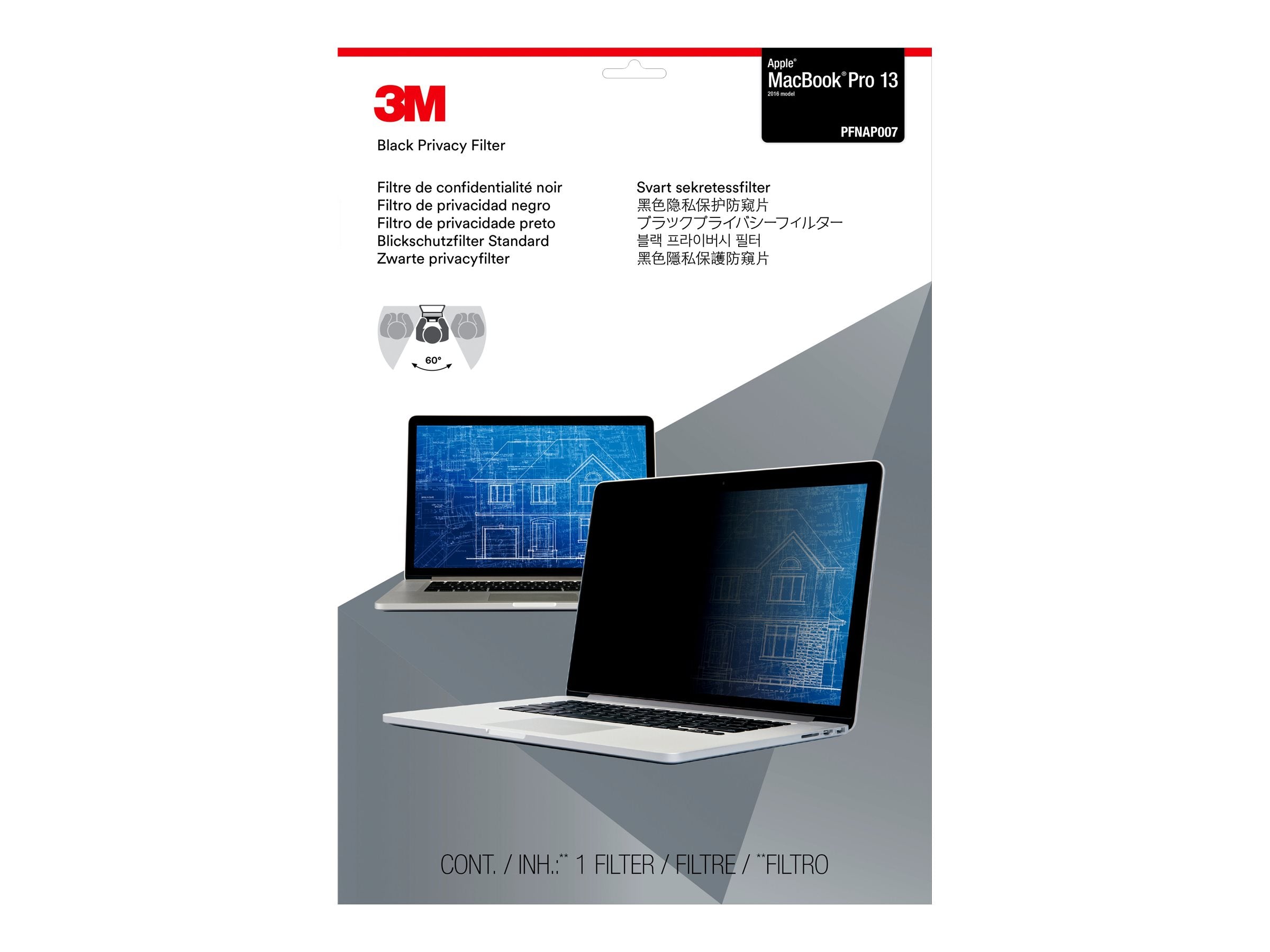 3M PFNAP007 MacBook Pro 13 PFNAP007 16:10 model 2016 touch display 286x179mm