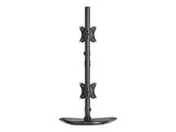 EATON TRIPPLITE Dual Vertical Flat-Screen Desk Stand/Clamp Mount 15inch to 27inch Flat-Screen Displays