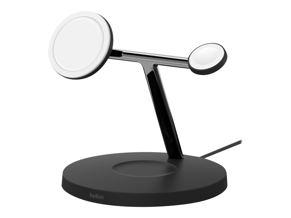 BELKIN BOOST CHARGE PRO 3in1 Qi2 15w Magnetic Adjustable Charging Stand Black