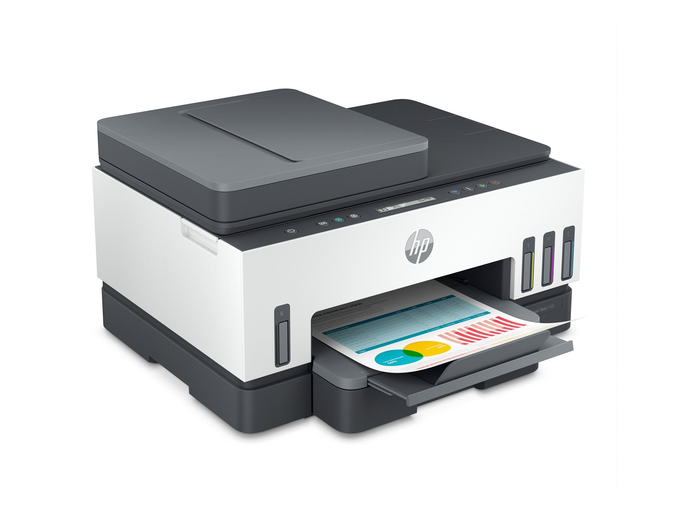HP Smart Tank 7305 All-in-One MFP colour inkjet refillable A4 13ppm Copy 15ppm Print 250sheets USB LAN Wi-Fi Bluetooth