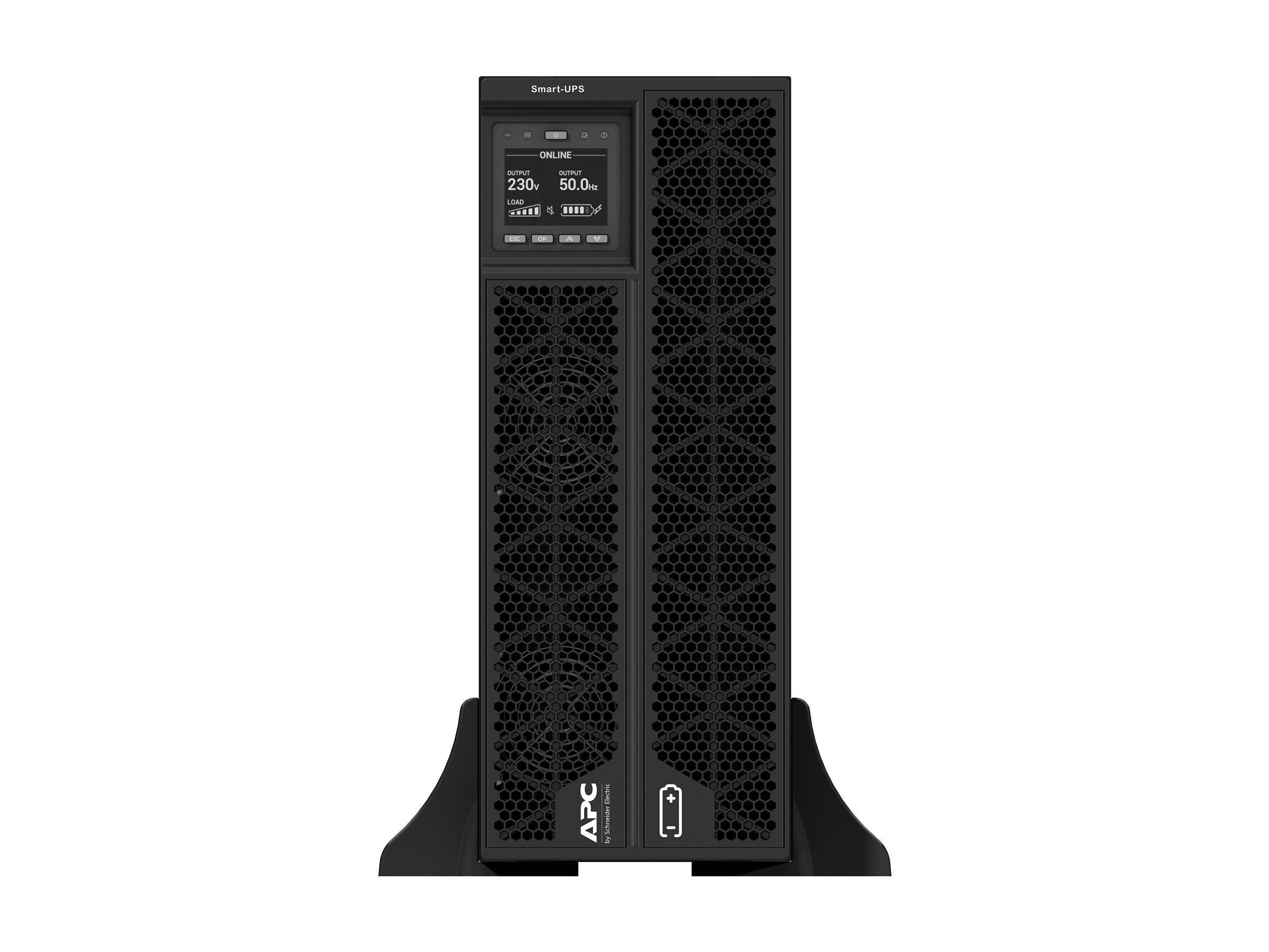 APC Smart-UPS RT 6KVA UPS rack-mountable / external AC 230V 6 kW 6000VA RS-232 USB output connectors 8 4U