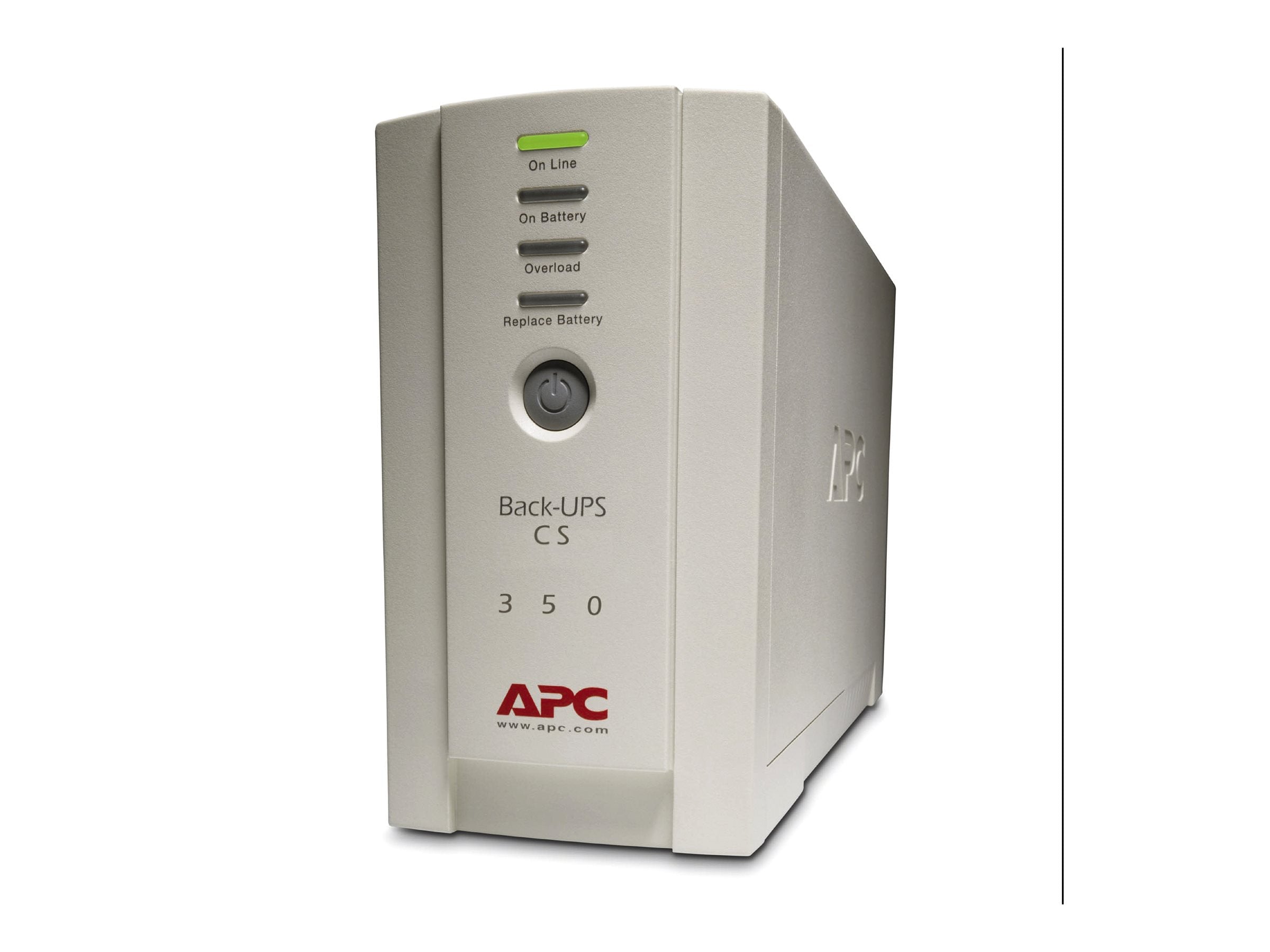 APC Back-UPS CS 350 UPS AC 230V 210Watt 350VA RS-232 USB output connectors 4 beige