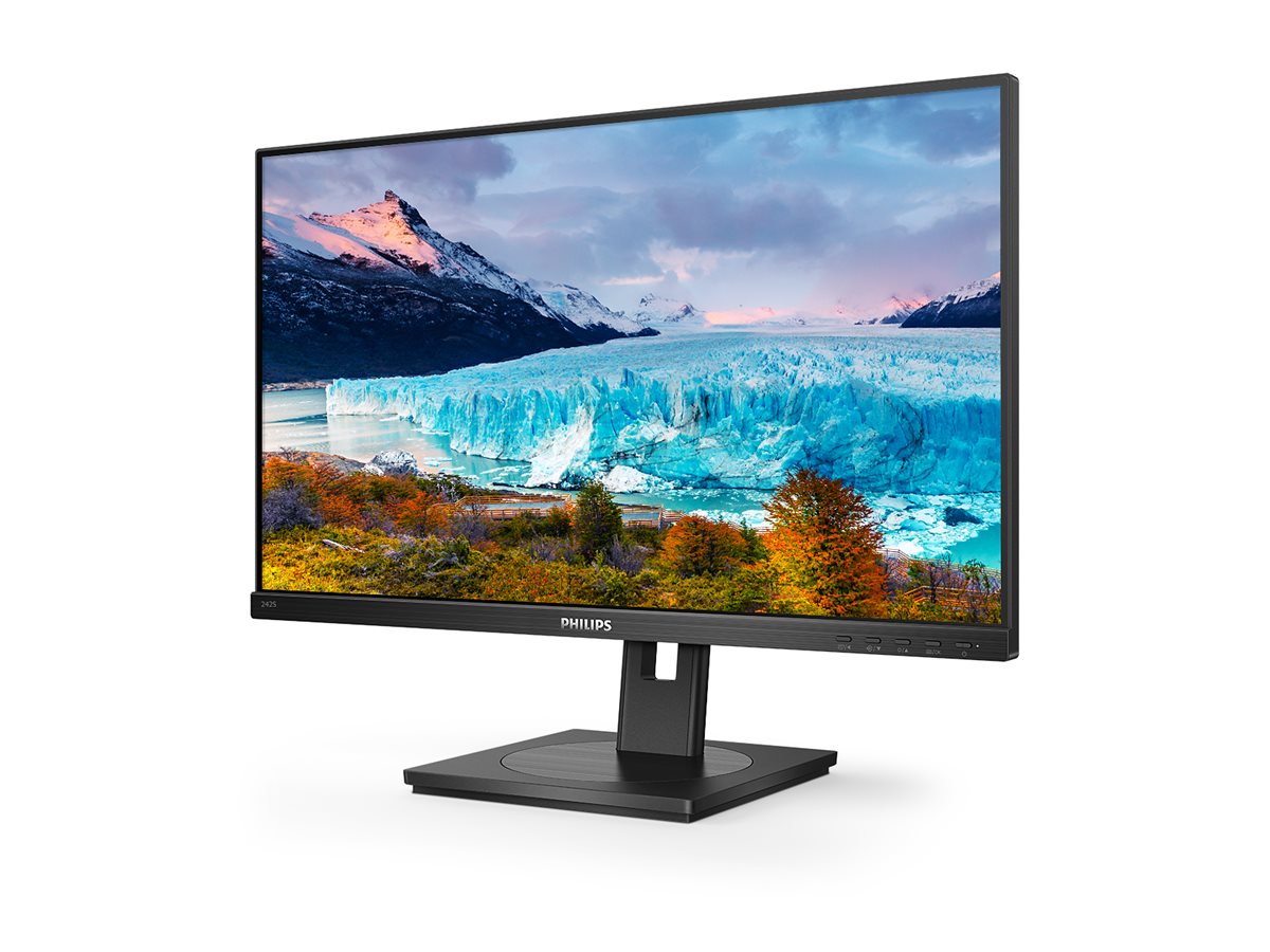 PHILIPS 242S1AE/00 23.8p 1920x1080 IPS Flat 130MM Pivot 75Hz Adative Sync 3 SIDE FRAMELESS TUV Eye Certified SPEAKERS