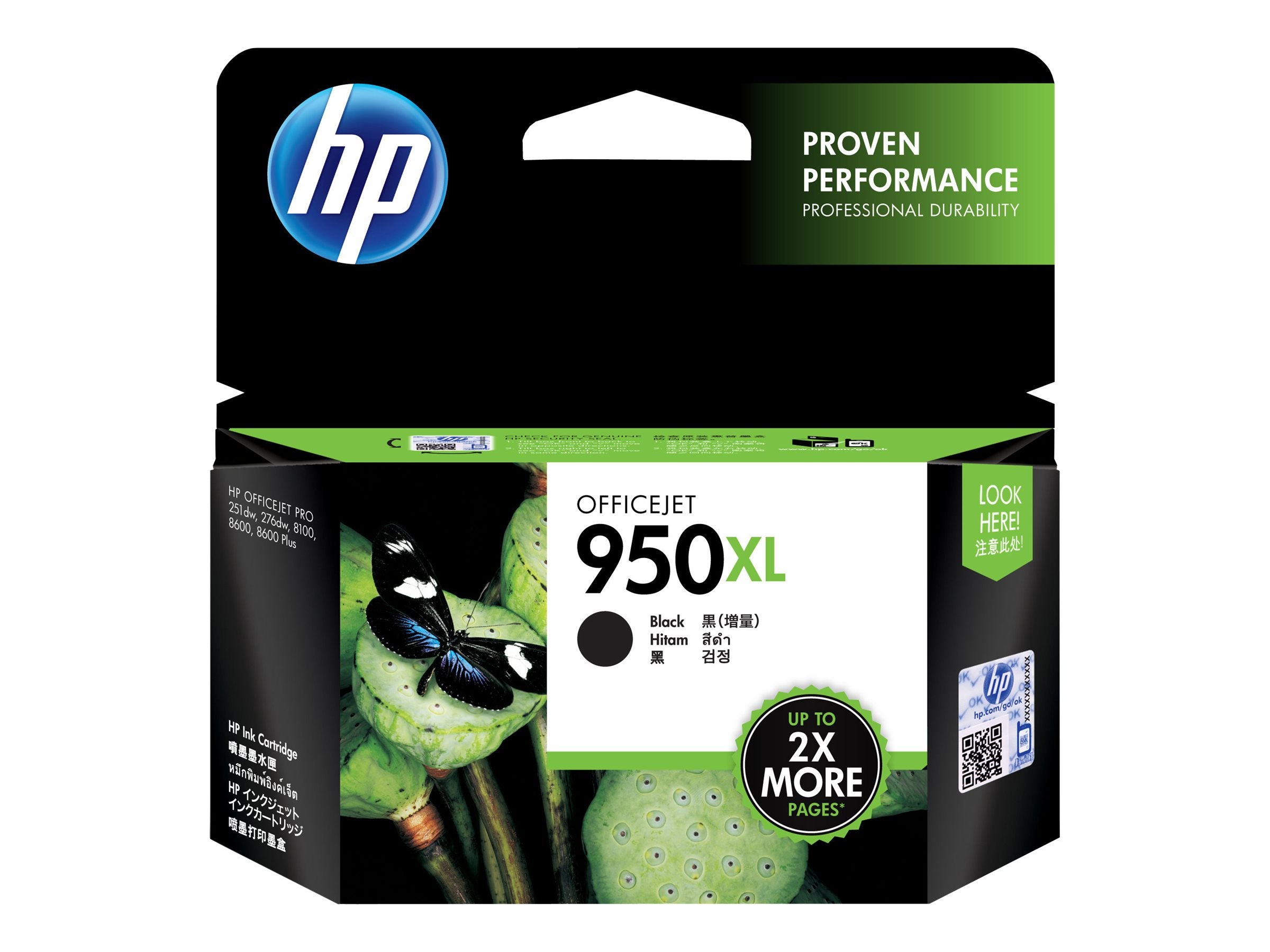HP 950XL original Ink cartridge CN045AE BGX black high capacity 2.300 pages 1-pack Officejet WCF (P)