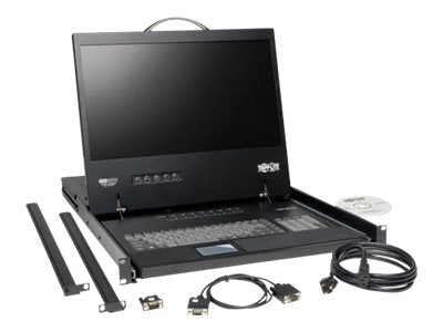 EATON TRIPPLITE 16-Port Rack Console VGA KVM Switch w/ 19 LCD 1U TAA KVM switch 16 x KVM ports 1 local user rack-mountable