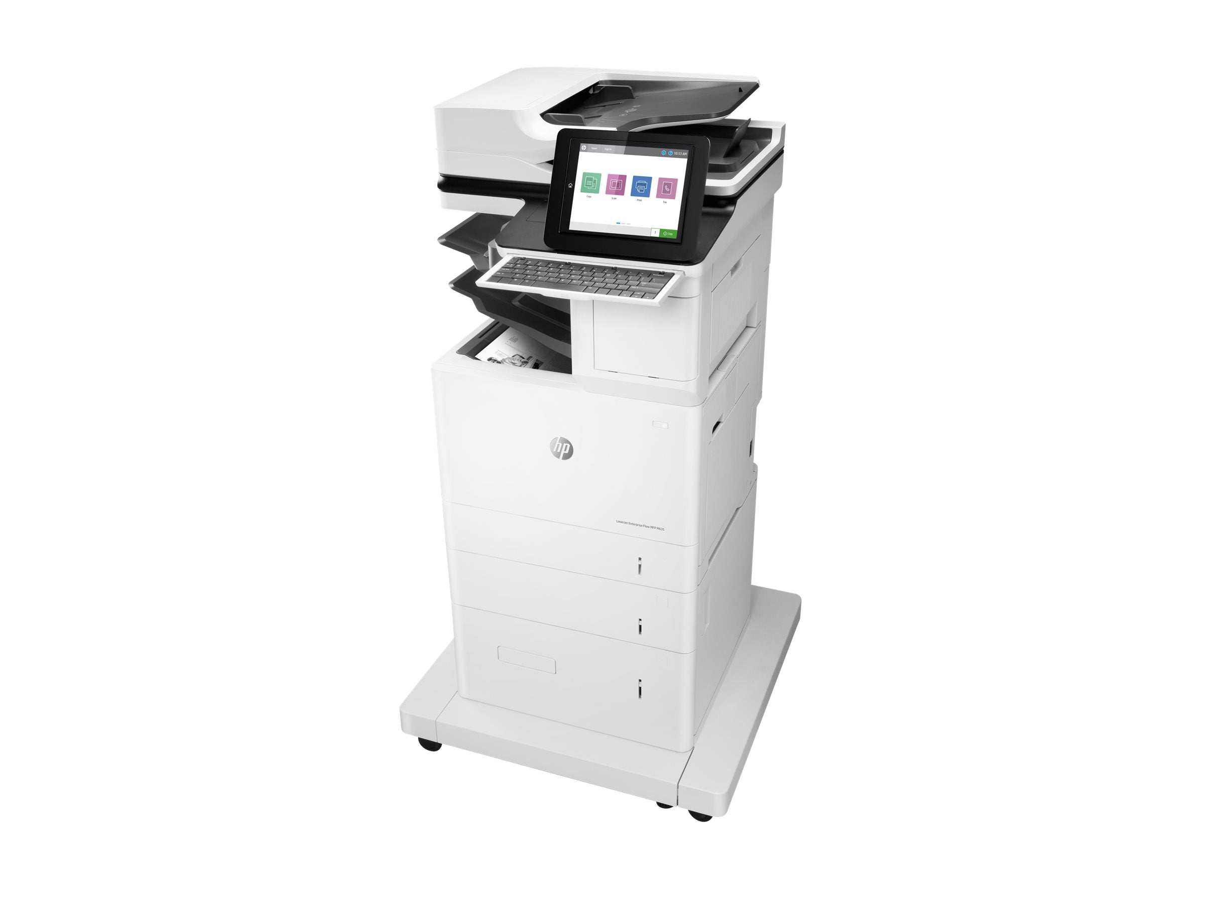 HP LaserJet Enterprise Flow MFP M635z MFP Mono laser 216x864mm A4 61ppm Print 3200sheets USB LAN