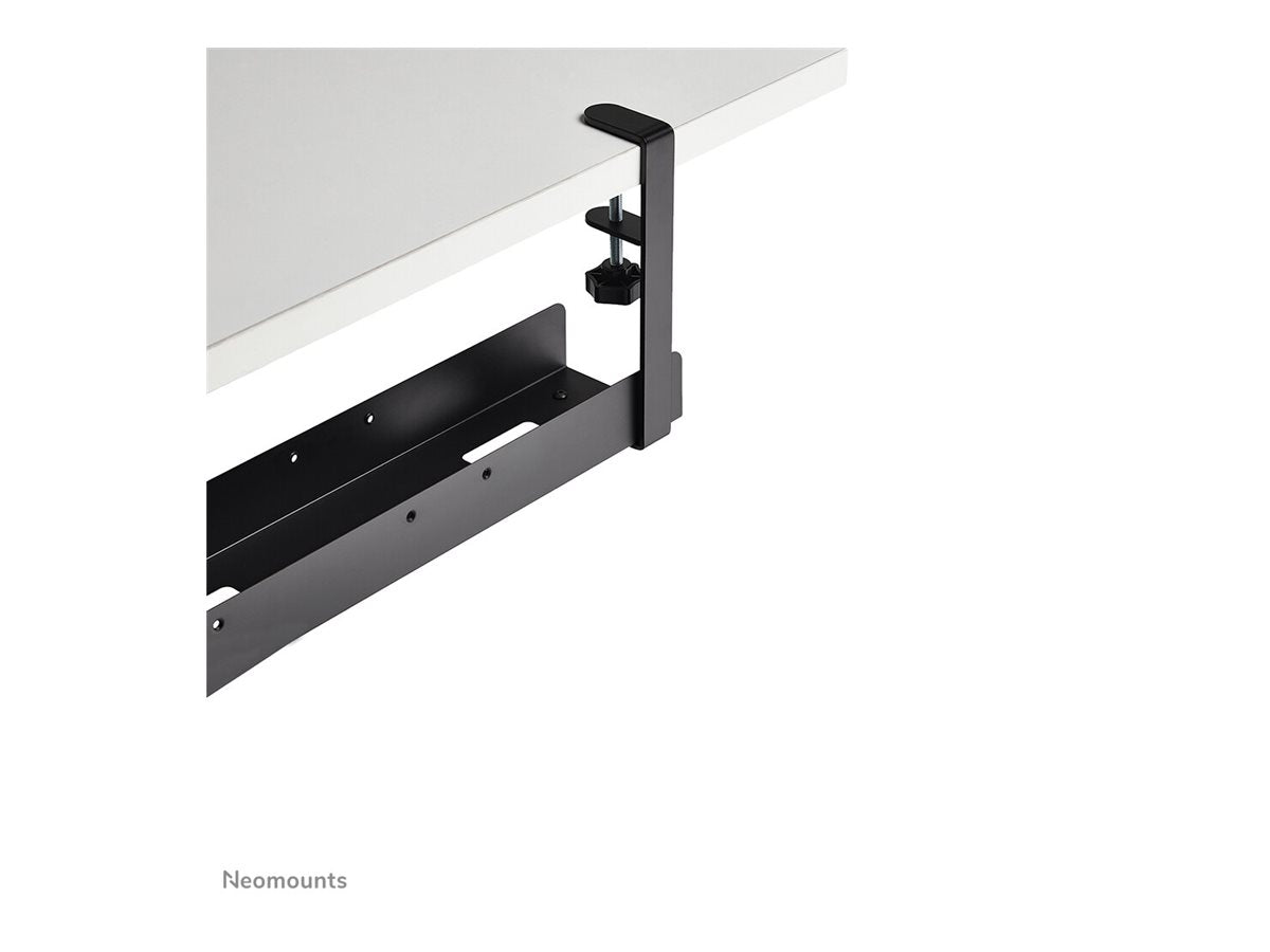 NEOMOUNTS Cable Management Tray max 5kg. clamp-on design universal black