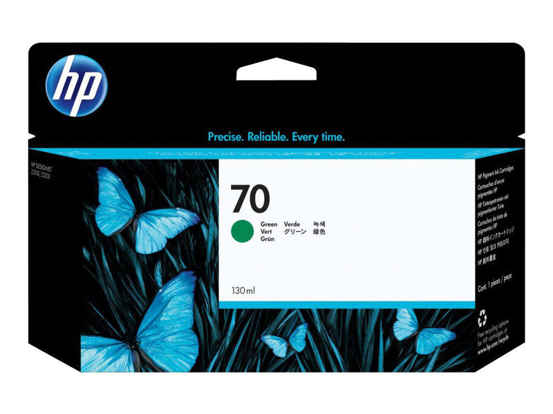 HP 70 original Ink cartridge C9457A green standard capacity 130ml 1-pack with Vivera Ink cartridge