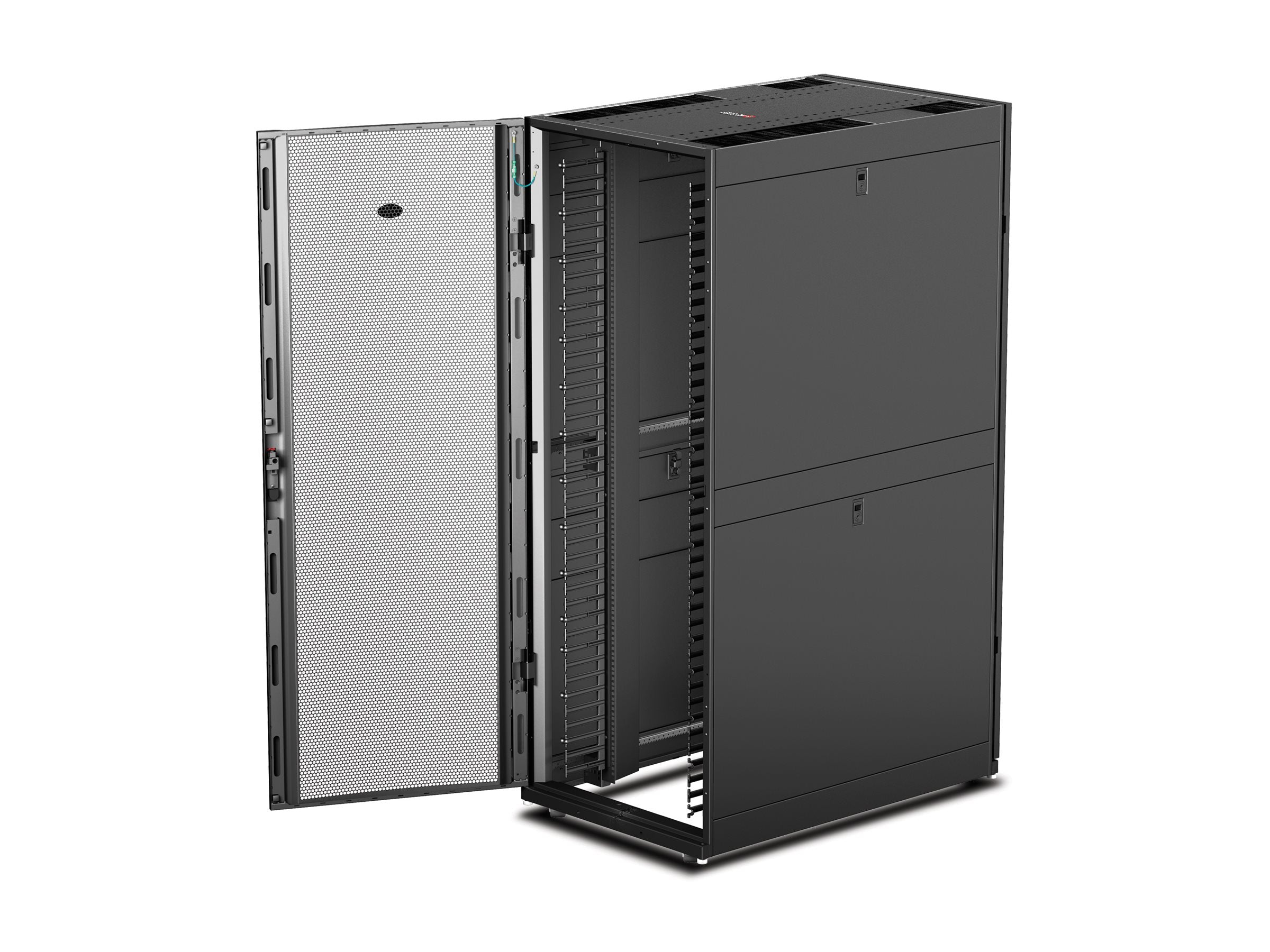 APC NetShelter SX Networking Enclosure with Sides Rack Black 48U 19 TAA Compliant