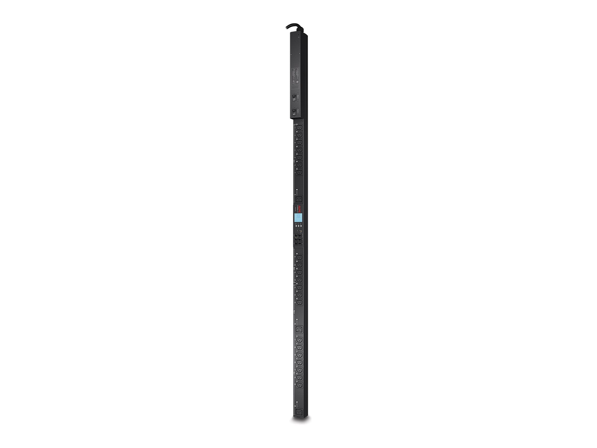 APC Switched Rack PDU 2G Zero U Rack AC 200/208/230V Ethernet 10/100 RS-232 input NEMA L6-30 oc 24 0U 2.9m cord BK