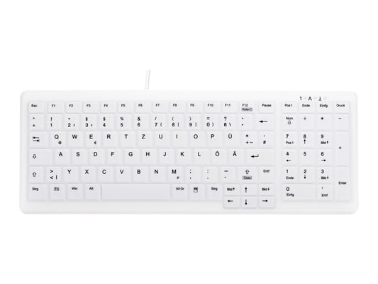 CHERRY AK-C7000F-U1-W/GE Active Key Corded Keyboard (GE)