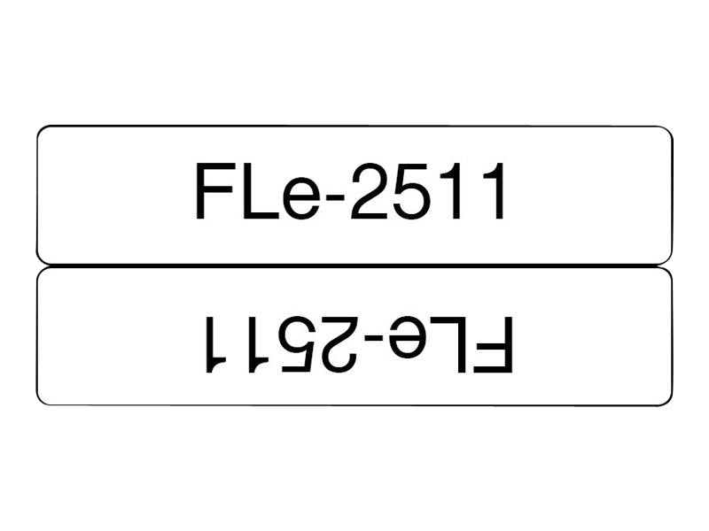 BROTHER FLe-2511 Black on White Flag Tape for Brother P-touch D800W P900W P950NW